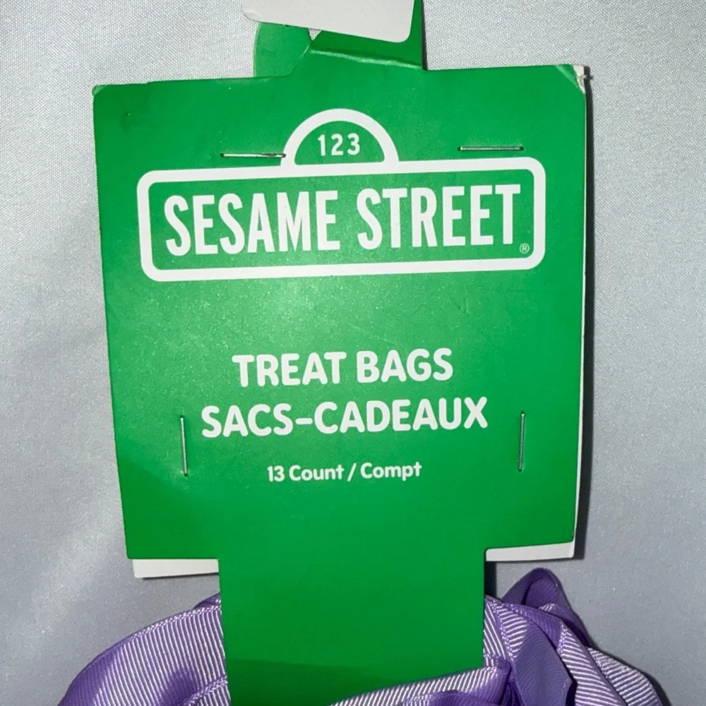 Bundle of 2 Sets of 13 Sesame Street Easter Treat Bags Lavender Party Favors